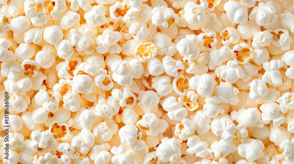 A close up of a large pile of popcorn A close up of a large pile of popcorn