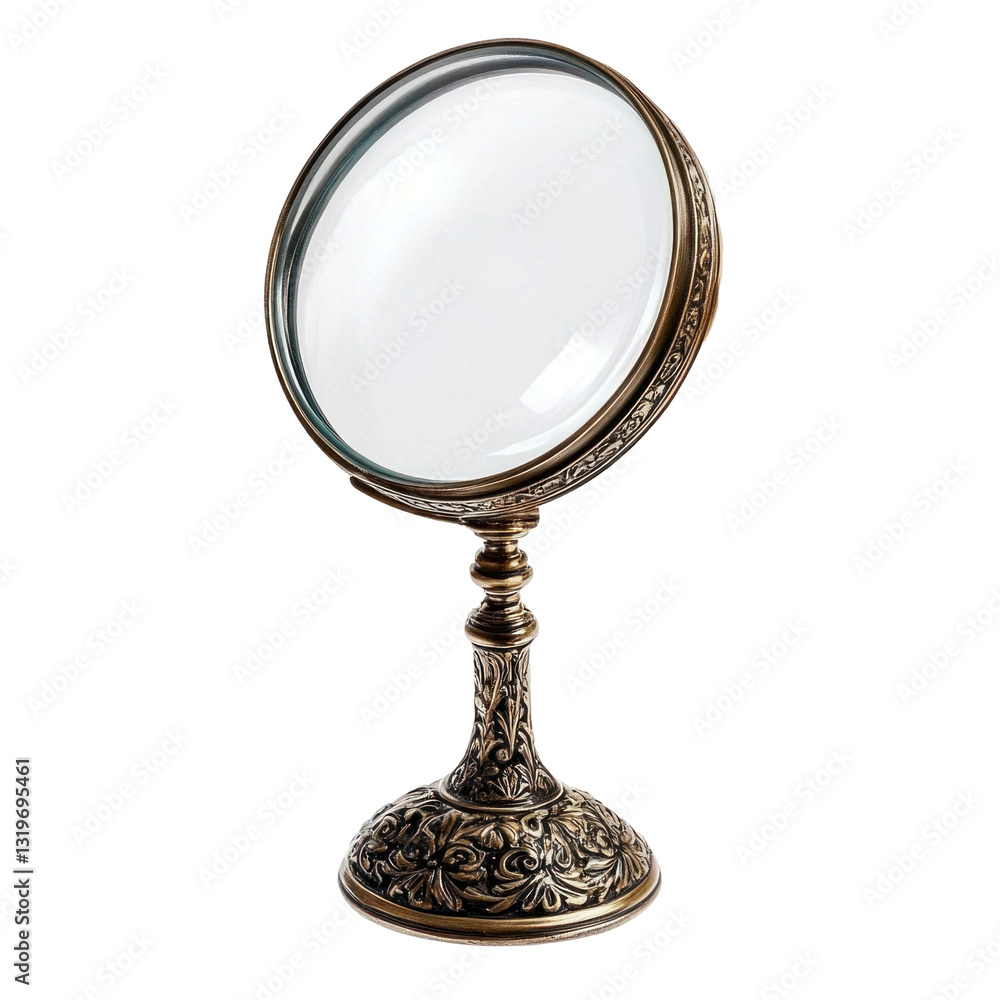 antique mirror isolated on white antique mirror isolated on white