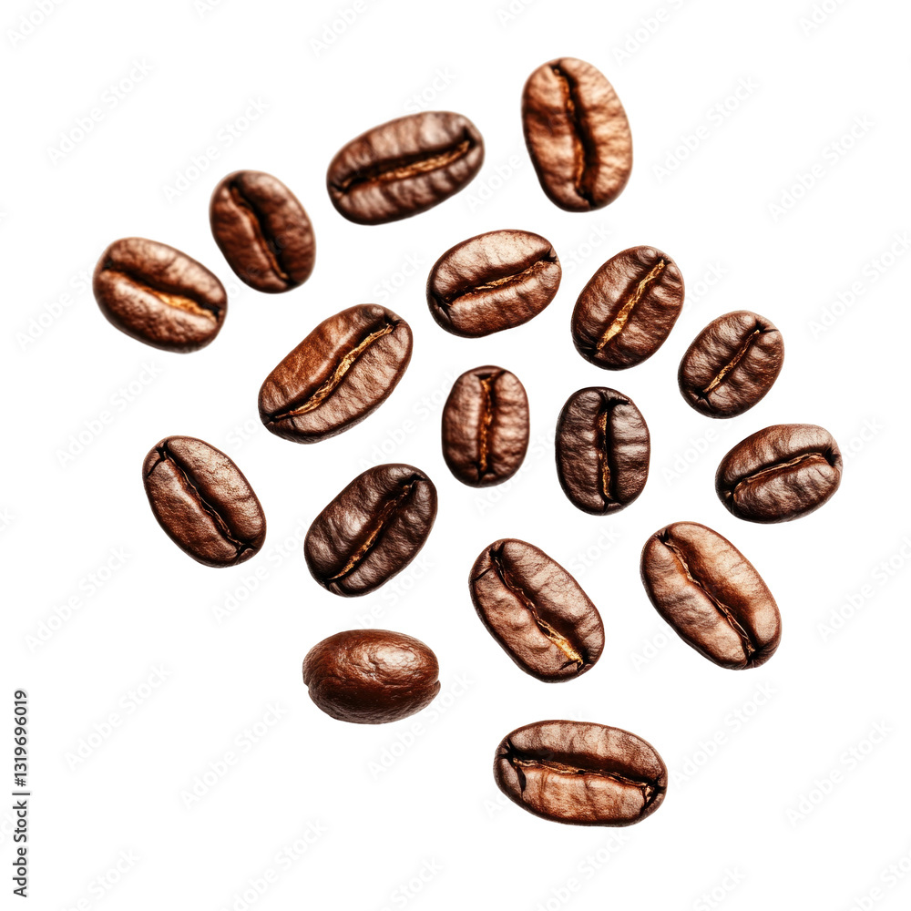 coffee beans on white background coffee beans on white background