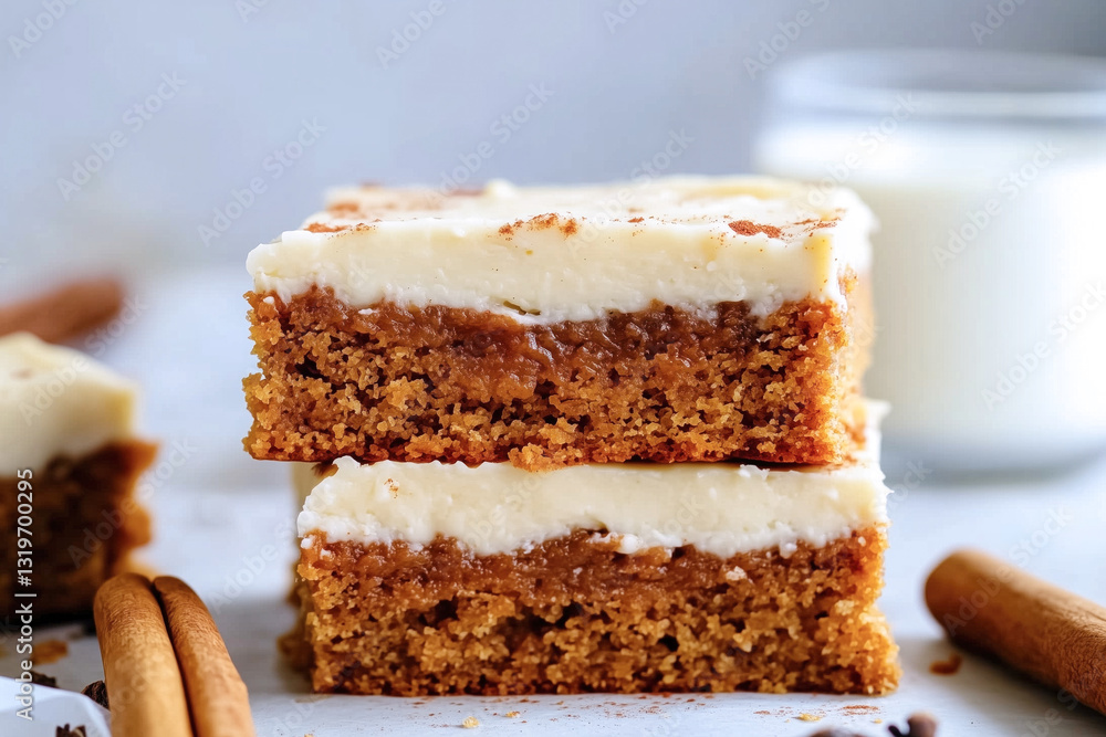 Caramel custard slice with a crispy topping Caramel custard slice with a crispy topping
