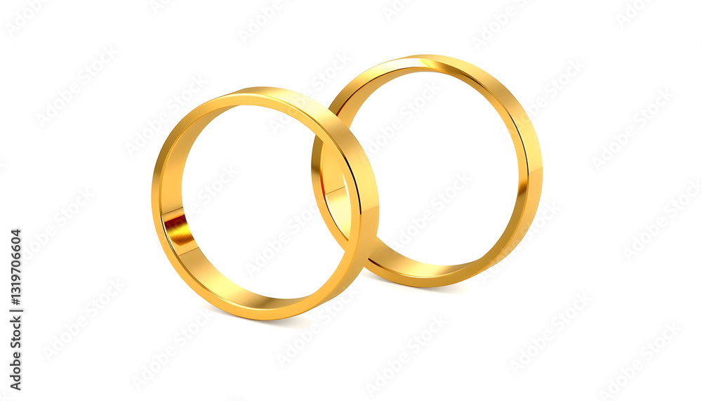 Two golden wedding rings cut out. Based on , with white tonespng Two golden wedding rings cut out. Based on , with white tonespng