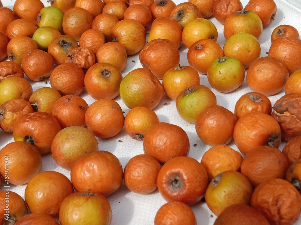 Ziziphus mauritiana fruit or fruit of Indian jujube or Chinese date Ziziphus mauritiana fruit or fruit of Indian jujube or Chinese date