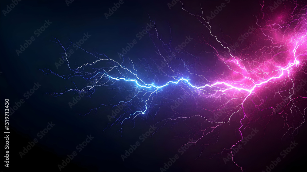 Vibrant Pink And Blue Electrical Spark On Dark Background Digital Art Abstract Energy Design Vibrant Pink And Blue Electrical Spark On Dark Background Digital Art Abstract Energy Design