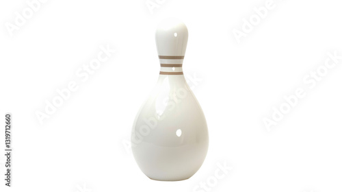 Bowling pin on transparent