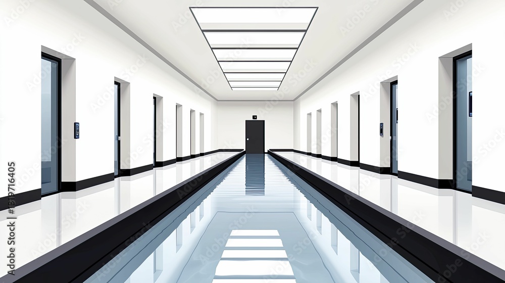 Obraz premium An elegant shot of aquaculture systems where fish are thriving, while beneficial microbes are visible on tank surfaces enhancing health.