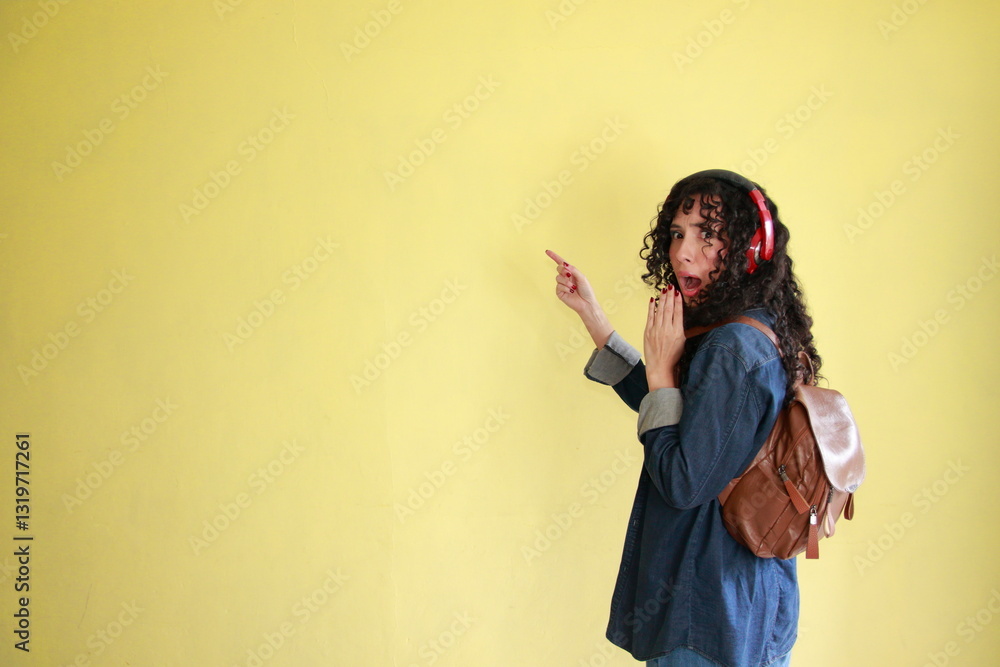 Obraz premium Photo of a Latina woman traveling