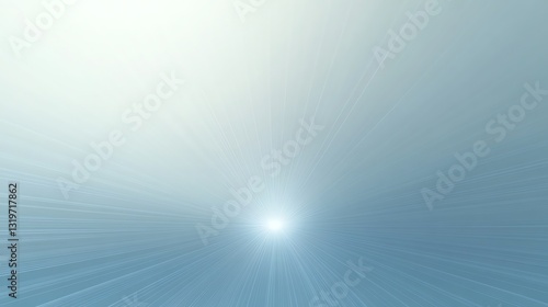 Wallpaper Mural Abstract Light Rays Emanating From Center with Soft Blue Gradient Torontodigital.ca