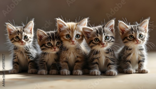 Adorable Kittens  Fluffy Tabby and Ginger Cats