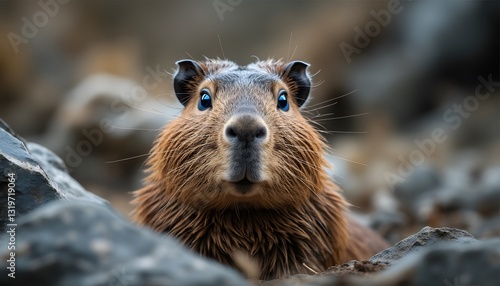 Capybara Portrait  Close Up of a Wild Rodent
