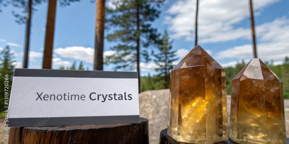 Discovering Rare Xenotime Crystals in Natural Surroundings at a Beautiful Outdoor Location