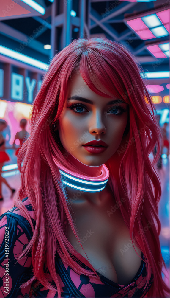 Vivid Neon Portrait Vivid Neon Portrait