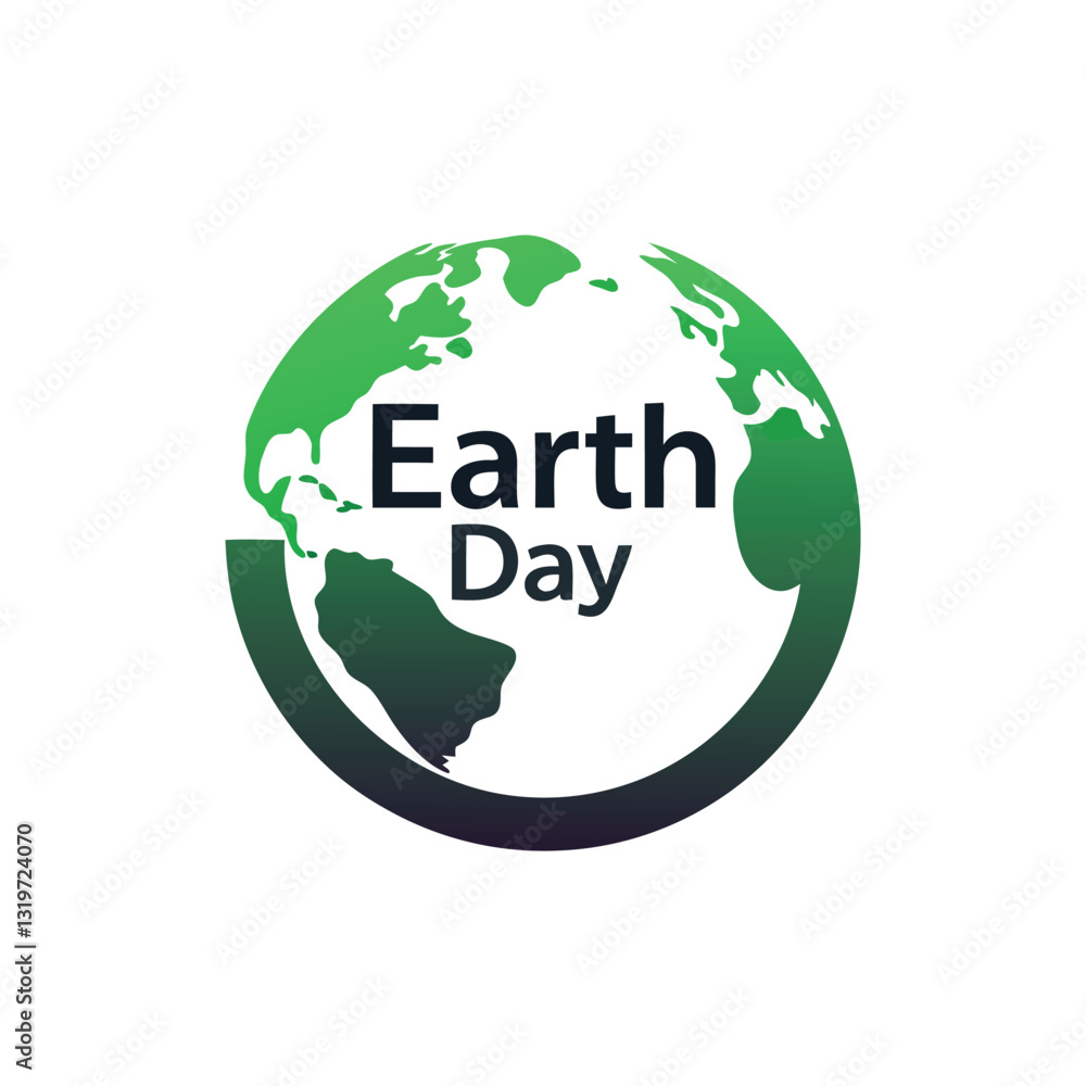 Earth Day logo design. 