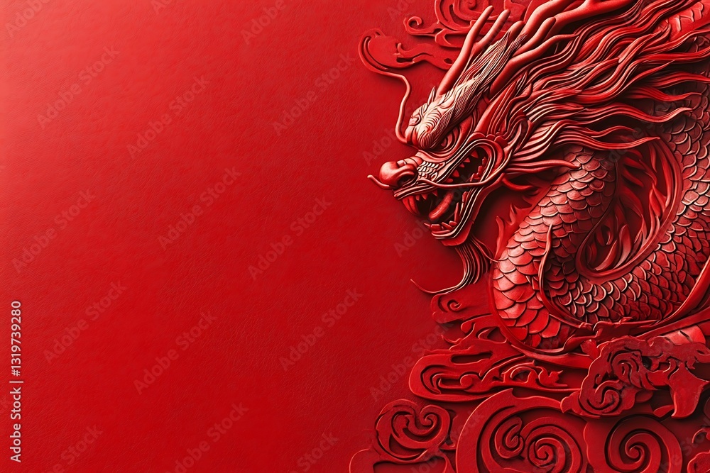 Mythical creature on a colored background, symbolizing strength and power Mythical creature on a colored background, symbolizing strength and power