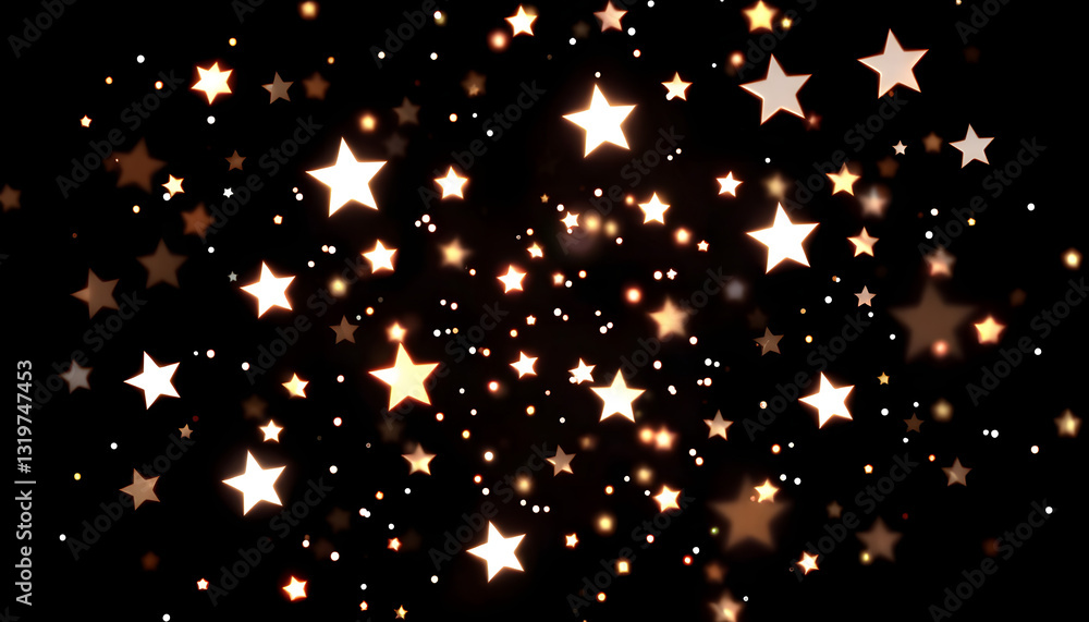 Fototapeta premium Stars Confetti , with white tonespng