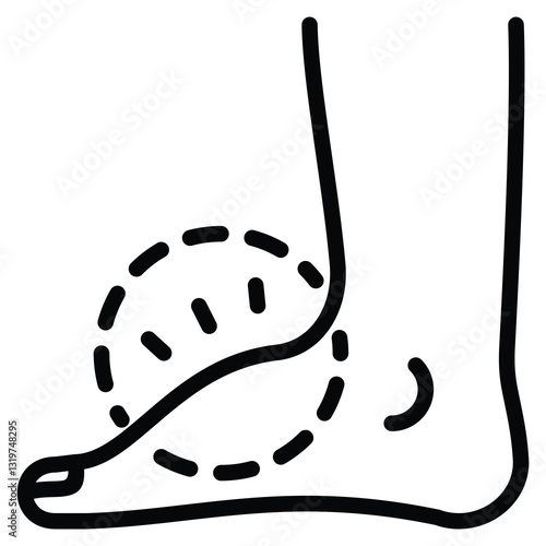 Edema icon line vector illustration