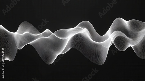 Sound waves. Music wave, audio frequency waveform. Radio voice and soundtrack symbols. Soundwave abstract signals isolated set