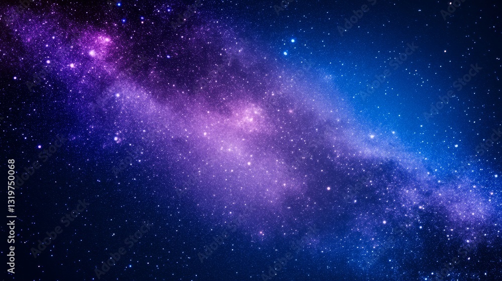 Fototapeta premium Stunning cosmic view showcasing a vibrant galaxy filled with stars and nebulae