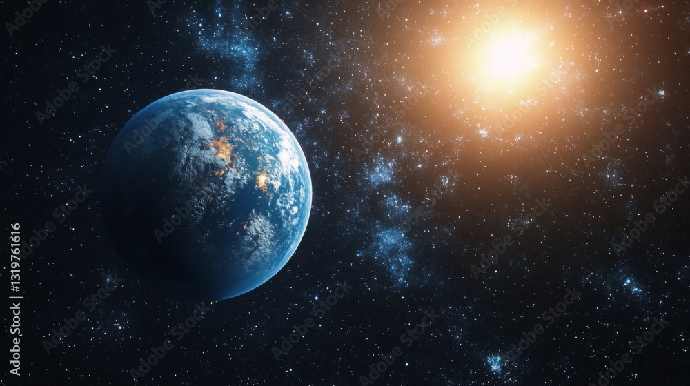 Obraz premium exoplanet in space