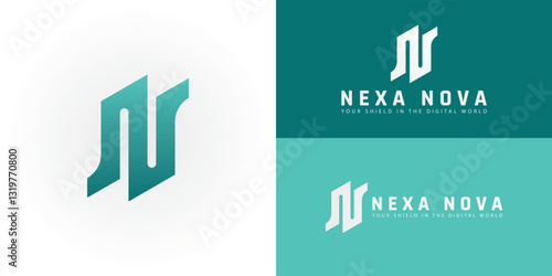 The logo presents a uniquely dynamic and sharp emblem perfectly tailored for businesses in Cybersecurity.