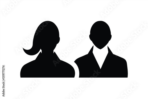 Silhouetted figures representing diversity in professional settings
