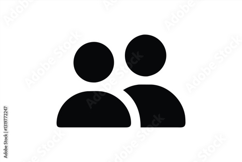 Two abstract figures representing friendship and connection