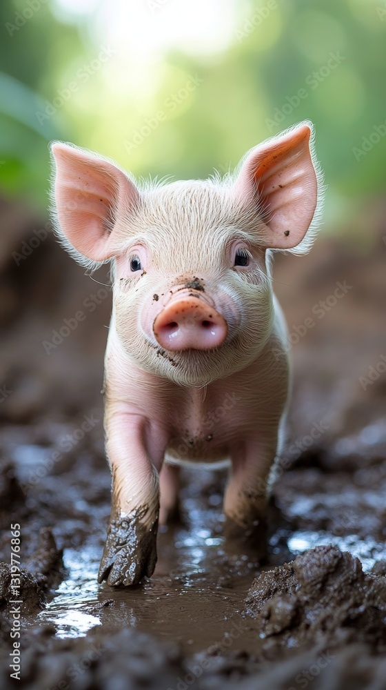 A small piglet playing in the mud, carefree and full of life. --ar 9:16 --style raw --stylize 250 --v 6.1 Job ID: d860b179-f596-4913-99e2-660f21d0fa2e A small piglet playing in the mud, carefree and full of life. --ar 9:16 --style raw --stylize 250 --v 6.1 Job ID: d860b179-f596-4913-99e2-660f21d0fa2e