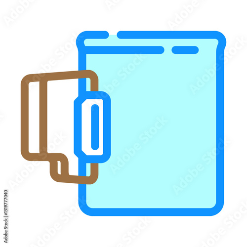 mug titanium ultralight color icon vector illustration