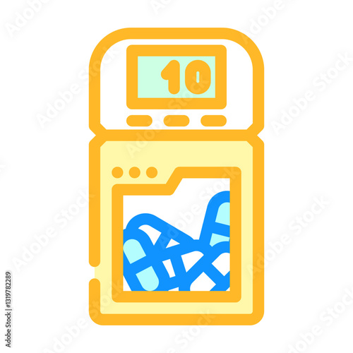 smart pill bottle healthcare innovation color icon vector illustration