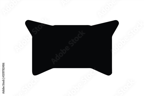 Vector illustration of a stylized pillow design for decoration