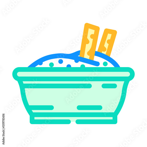 aioli condiment color icon vector illustration