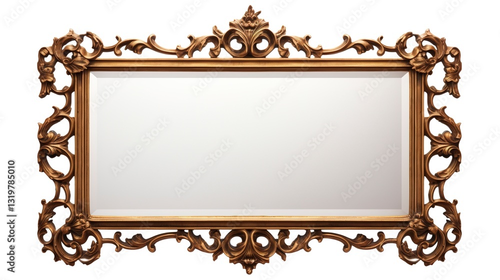 A photo of a decorative mirror A photo of a decorative mirror
