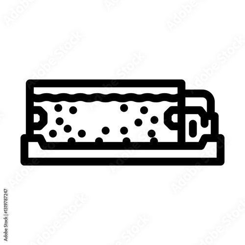 hot tub spa recovery wellness line icon vector illustration