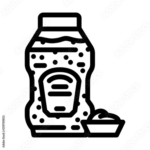 relish condiment line icon vector illustration