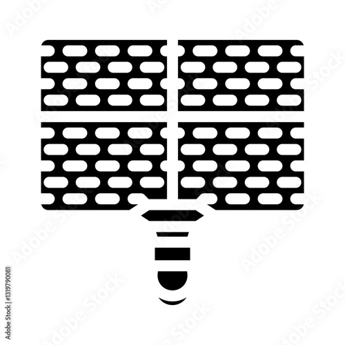 grill rack titanium ultralight glyph icon vector illustration
