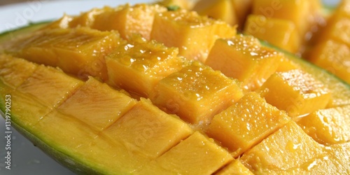 Mangoes sliced for a fresh tropical treat during a sunny afternoon gathering