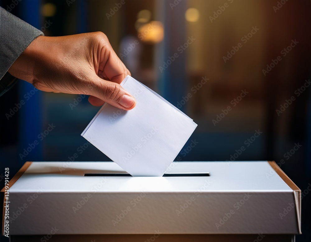 Casting a Ballot Close-Up Casting a Ballot Close-Up