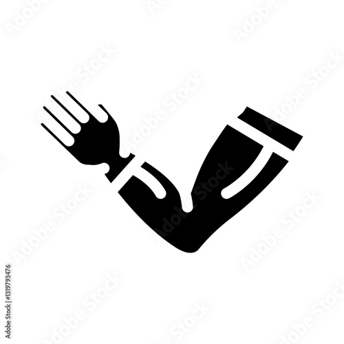 compression sleeve recovery wellness glyph icon vector illustration