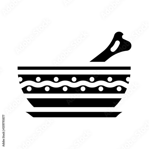 bone broth cup meal drink glyph icon vector illustration