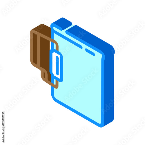 mug titanium ultralight isometric icon vector illustration