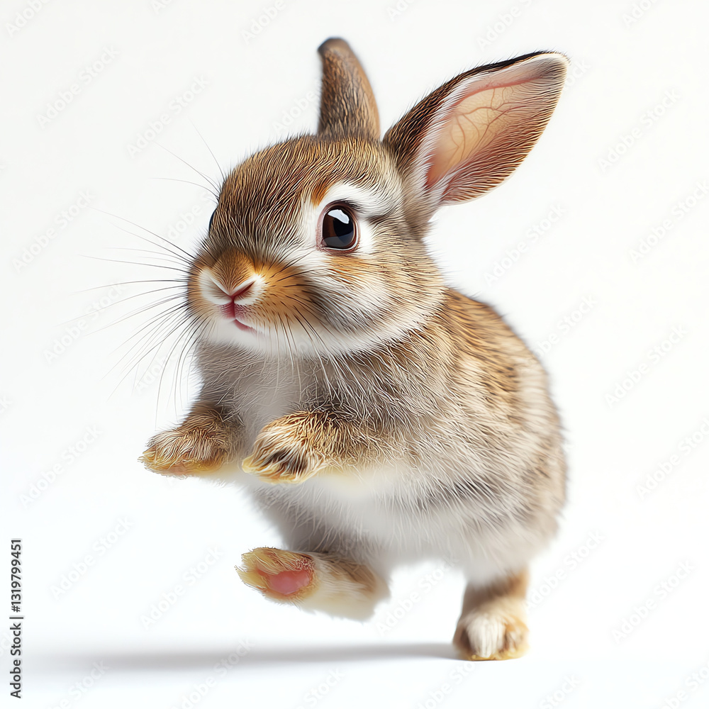 Obraz premium rabbit on white background