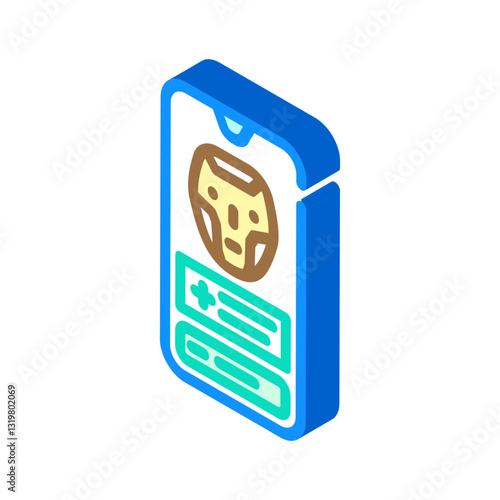 health chatbot healthcare innovation isometric icon vector illustration