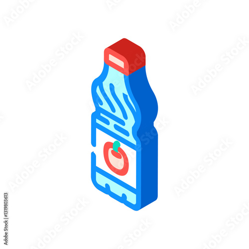 vinegar condiment isometric icon vector illustration