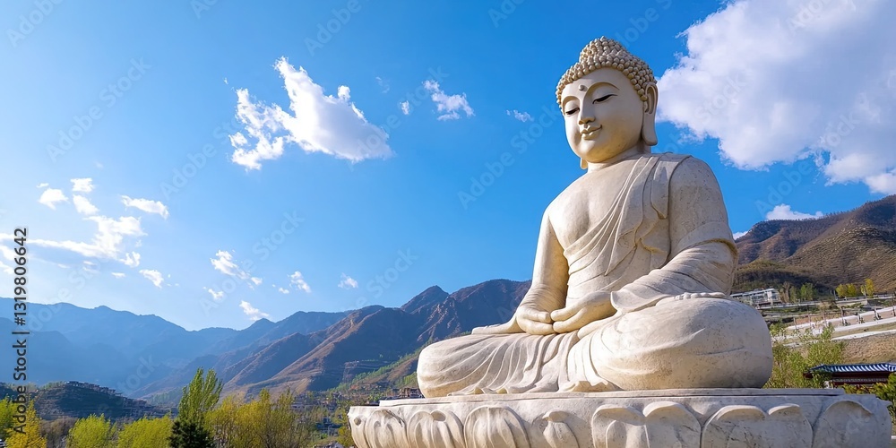 Fototapeta premium modern buddha statue