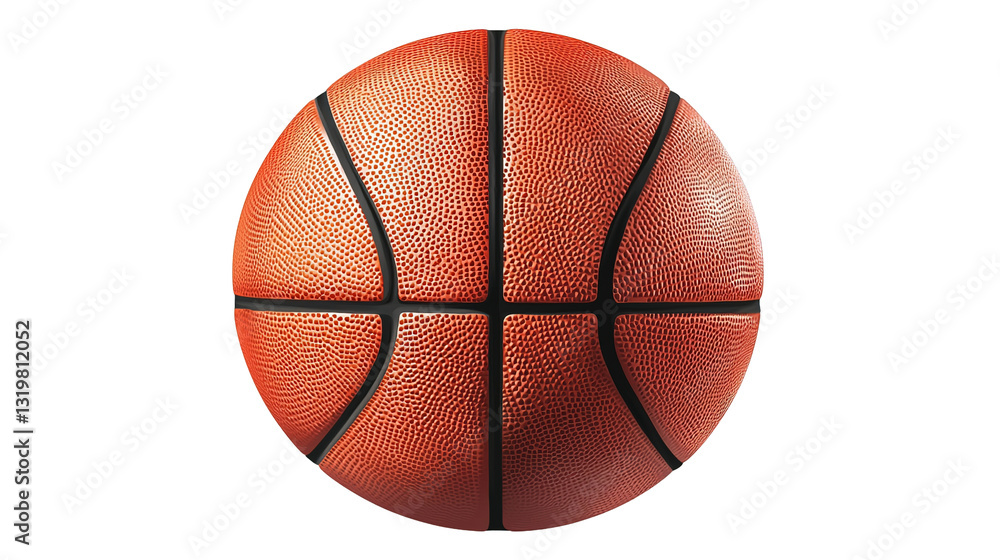 Fototapeta premium Basketball clipart illustration graphic design minimalist style close-up view sports concept