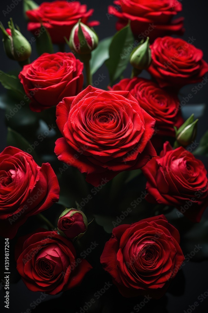 a bouquet of red roses on a black background a bouquet of red roses on a black background