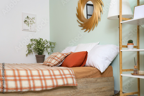 Interior of stylish bedroom...