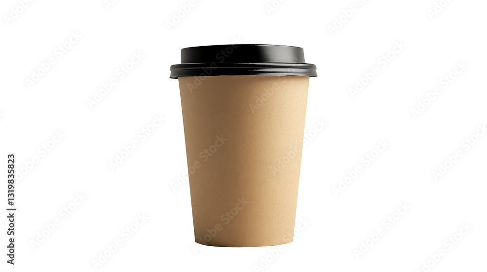 Takeaway Coffee Cup with Brown Lid PNG Takeaway Coffee Cup with Brown Lid PNG