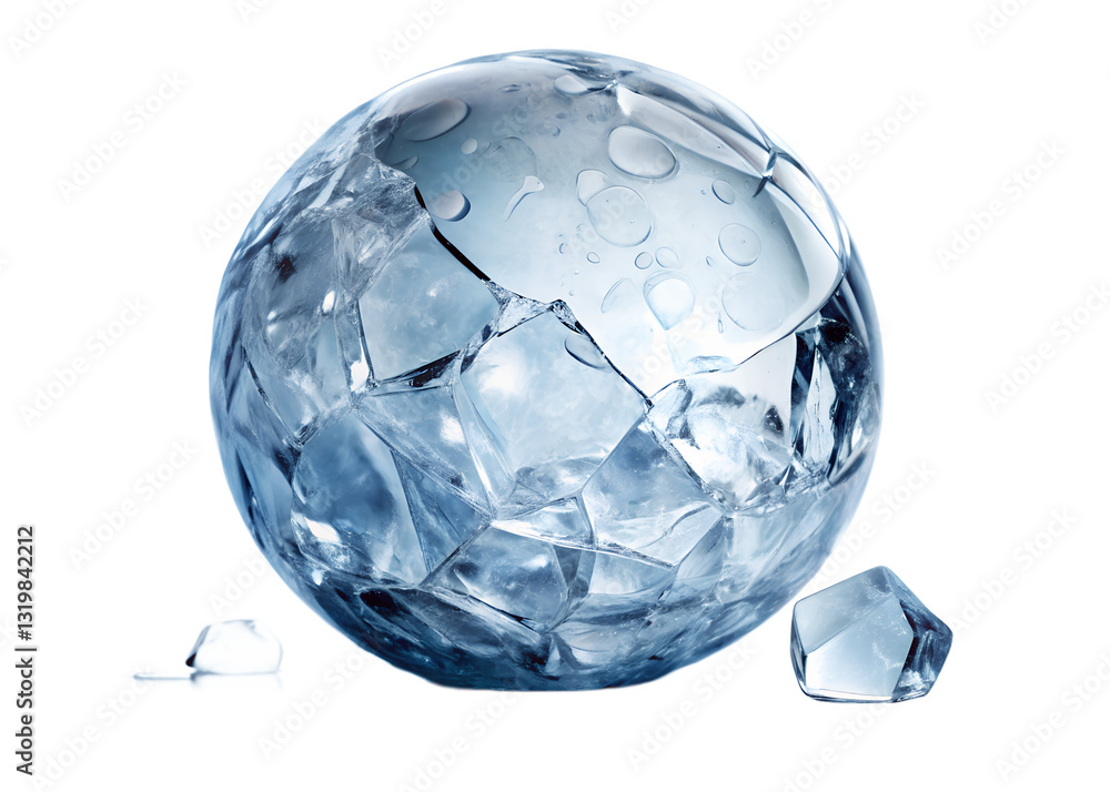 blue glass sphere with reflection blue glass sphere with reflection