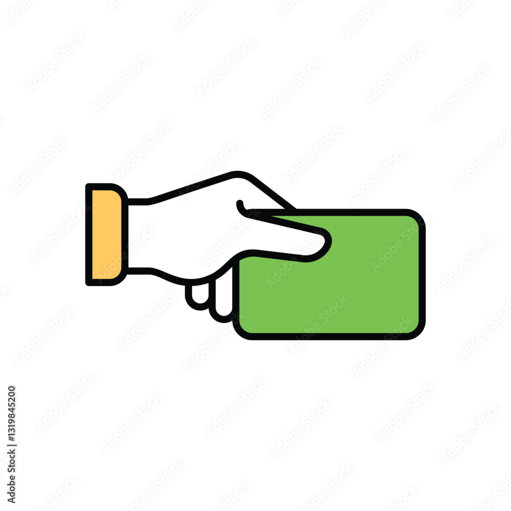 Fototapeta premium Red Card Vector icon