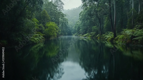 Professional Long Exposure Shot Captures Tranquil River Effortlessly